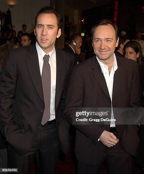 Producer Nicolas Cage and Kevin Spacey