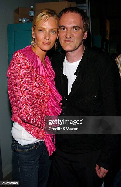 Uma Thurman and Quentin Tarantino