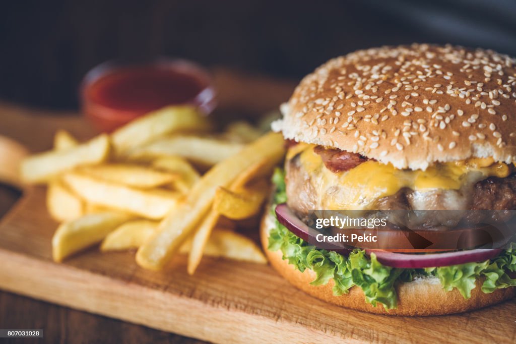 Fresh tasty burger