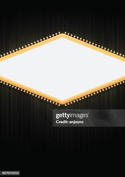 blank sign poster background - las vegas sign isolated stock illustrations