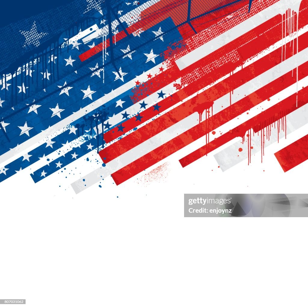 Grunge USA background