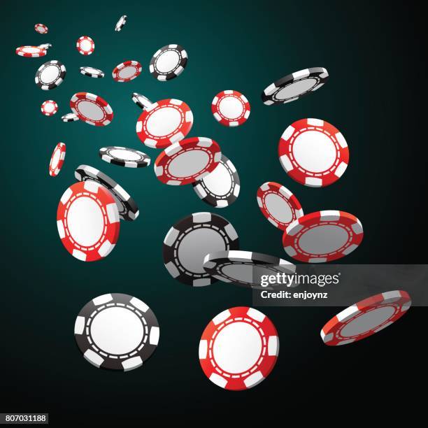 ilustraciones, imágenes clip art, dibujos animados e iconos de stock de fondo de póquer chips - ficha de apuestas