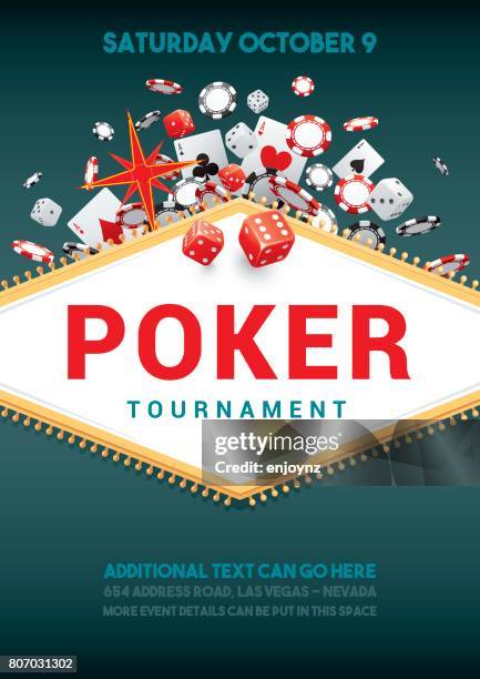 撲克比賽海報 - poker card game 幅插畫檔、美工圖案、卡通及圖標