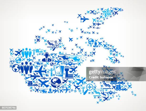 canada aviation and air planes vector graphic - first class plane stock illustrations