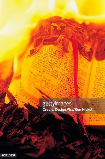 book burning - autodafé de livres photos et images de collection