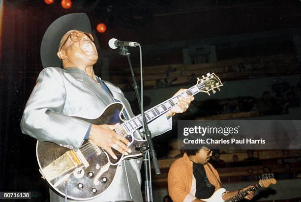 Photo of Jimmy Rogers at the Blues Estafette, Holland