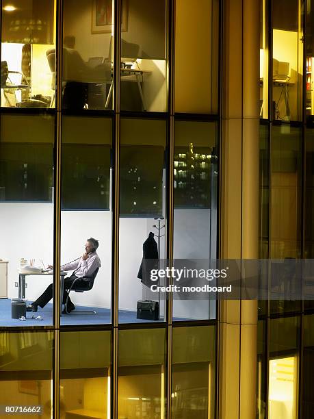 Businessman Telephoning In Office High-Res Stock Photo