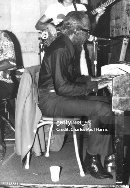 Photo of Professor Longhair at the Tipitina's, New Orleans on 1979