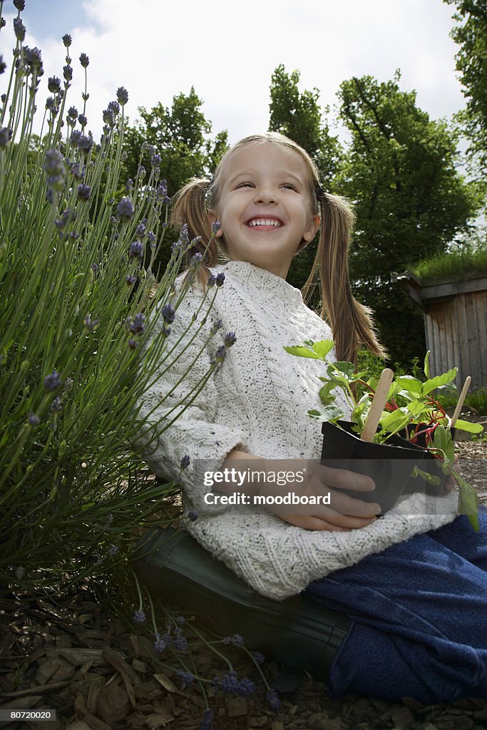 Girl in Garden