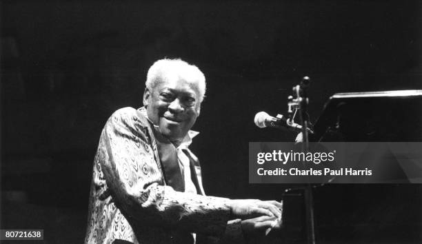 Photo of Henry Gray at the Blues Estafette, Utrecht, Holland, 1991