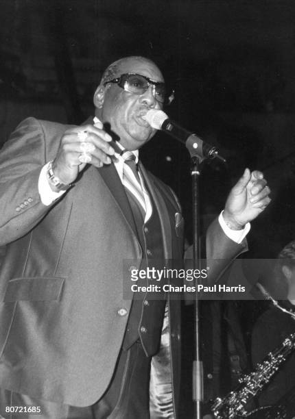 Photo of Earl Gaines at the Blues Estafette, Utrecht, Holland 1998