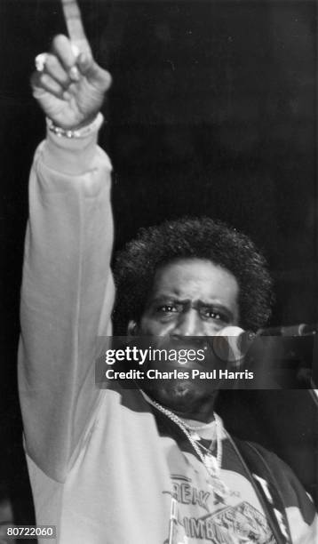 Photo of Johnny Copeland at the Blues Estafette, Utrecht, Holland 1987