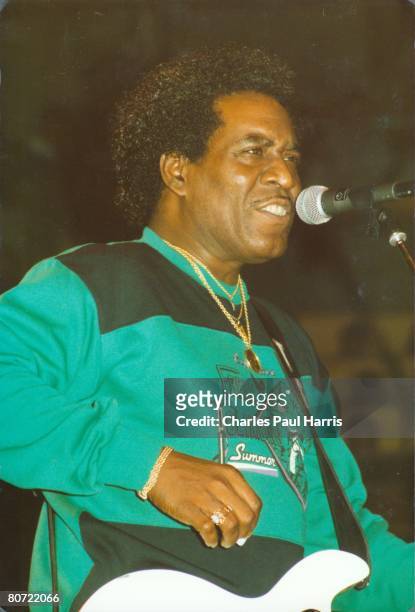 Photo of Johnny Copeland at the Blues Estafette, Utrecht, Holland 1987
