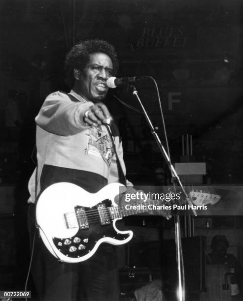 Photo of Johnny Copeland at the Blues Estafette, Utrecht, Holland 1987