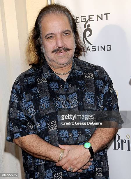 Actor Ron Jeremy arrives at the "Kiss The Bride" Los Angeles Premiere on April 16, 2008 at the Regent Showcase in Los Angeles, California.