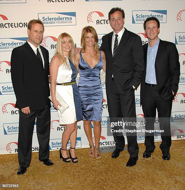 Actors Dave Coulier, Candace Cameron Bure, Lori Loughlin, Bob Saget and Scott Weigner attend "Cool Comedy - Hot Cuisine" Benefit Gala at the Four...