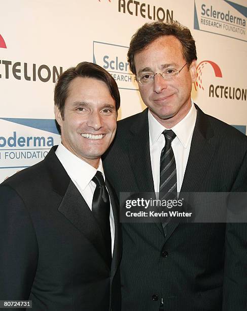 Foundation Chairman Luke Evnin, Ph.D. And comedian Bob Saget arrive at Cool Comedy - Hot Cuisine benefiting the Scleroderma Research Foundation at...