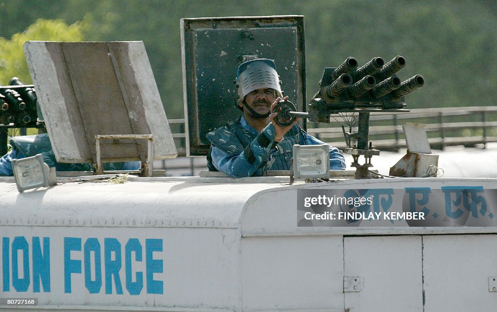 An Indian Rapid Action Force official ma