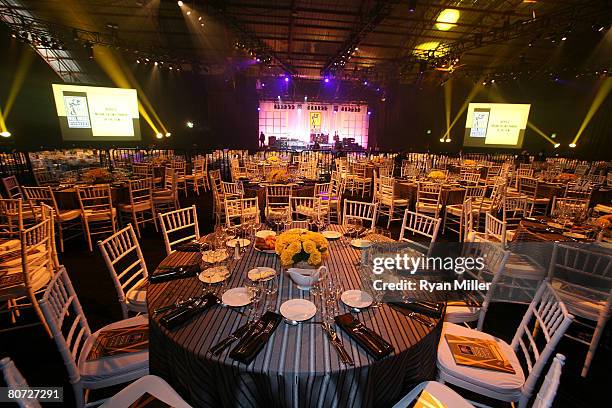 The interior of the 69th Annual Will Rogers Motion Picture Pioneer of the Year Dinner honoring Mike Campbell, Chairman and CEO of Regal Entertainment...