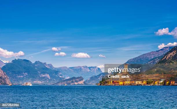 malcesine lake garda - verona italy stock pictures, royalty-free photos & images