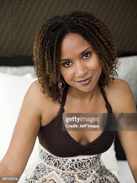 Actress Tracie Thoms is photographed at the Cannes Film Festival.