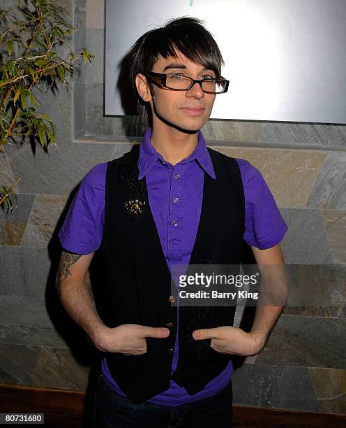 Project Runway winner Christian Siriano attends the Marks Restaurant 20th Anniversary Party held at Marks on March 26, 2008 in West Hollywood,...