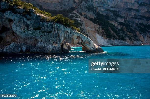 Cala Goloritze. Cala Gonone. Orosei gulf. Island of Sardinia. Italy. Mediterranean. Europe.