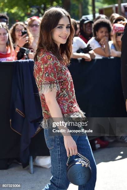 686 Lily Collins Chanel Photos & High Res Pictures - Getty Images