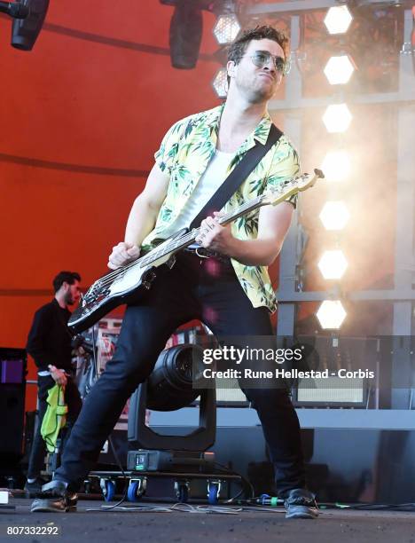 Royal Blood perform at the Roskilde Festival on June 29, 2017 in Roskilde, Denmark.