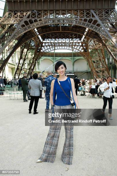 Gwei Lun-Mei attends the Chanel Haute Couture Fall/Winter 2017-2018 show as part of Haute Couture Paris Fashion Week on July 4, 2017 in Paris, France.