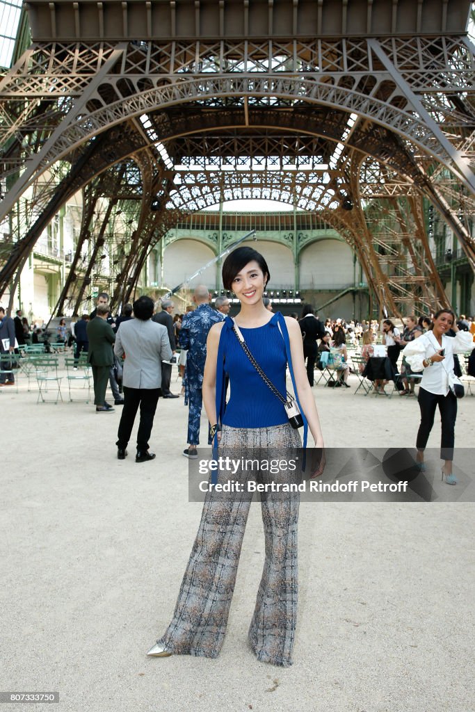 Chanel : Front Row - Paris Fashion Week - Haute Couture Fall/Winter 2017-2018