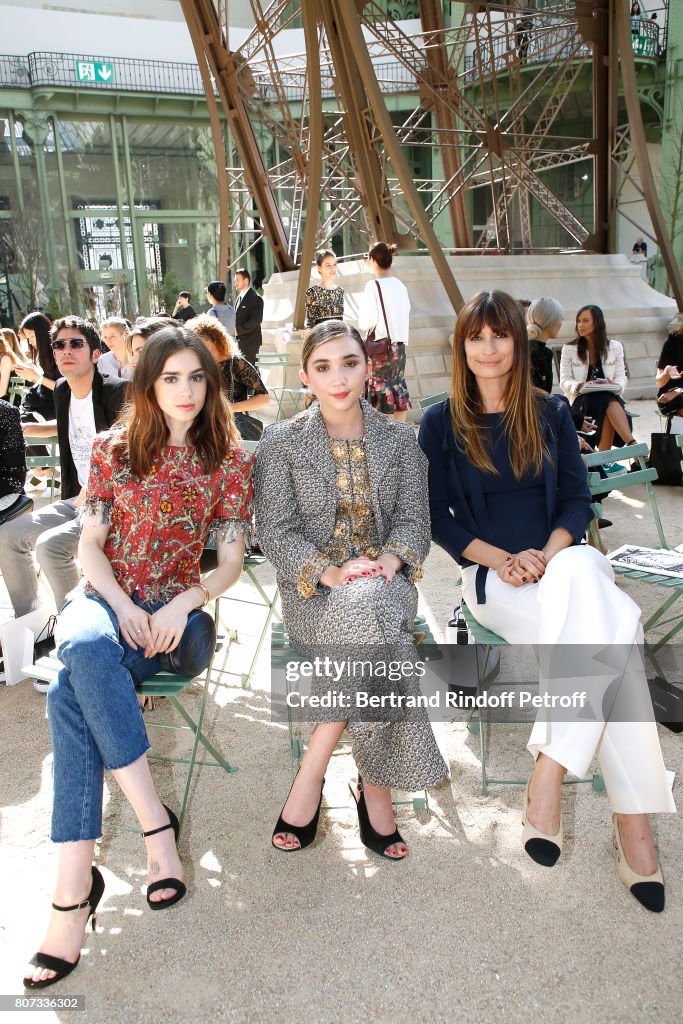 Chanel : Front Row - Paris Fashion Week - Haute Couture Fall/Winter 2017-2018