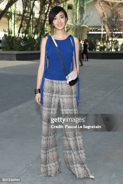 Gwei Lun-Mei attends the Chanel Haute Couture Fall/Winter 2017-2018 show as part of Haute Couture Paris Fashion Week on July 4, 2017 in Paris, France.