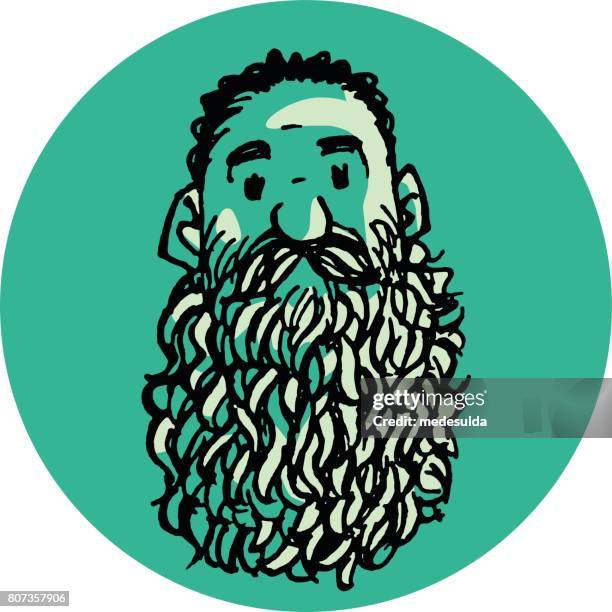 654 Man Face Beard Long Hair Stock Photos, HighRes Pictures, and