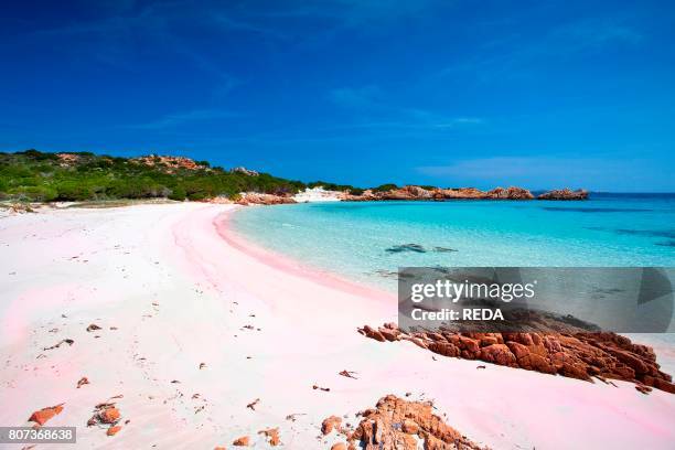 Spiaggia Rosa. Cala di Roto. Isola di Budelli island. La Maddalena . Sardinia. Italy. Europe.