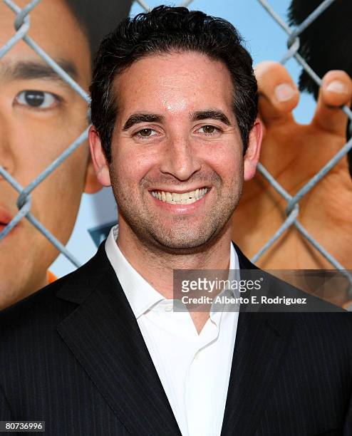 Director Hayden Schlossberg arrives at New Line Cinema's premiere of "Harold & Kumar Escape from Guantanamo Bay" held at the Cinerama Dome on April...
