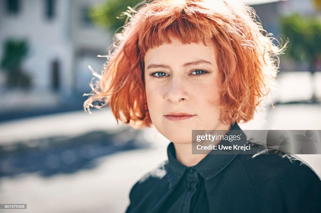 Portrait of young woman