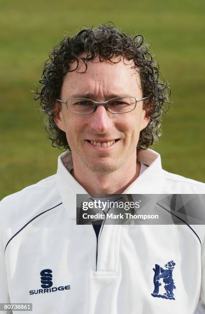 Portrait of Tony Frost of Warwickshire taken during the Warwickshire County Cricket Club Photocall at Edgbaston on April 11, 2008 in Birmingham,...