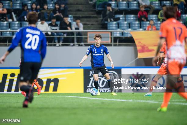 Gamba Osaka Defender Yonekura Koki in action during the AFC Champions League 2017 Group H match Between Jeju United FC vs Gamba Osaka at the Jeju...