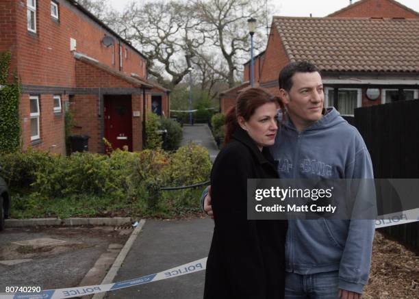Rachel Clifford and Doug Tirney evacuated residents from Comb Paddock in Westbury on Trym return to their home next-door to where a 19-year-old man...