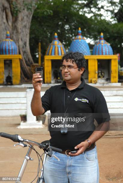 Openstreetmap member and organiser B V Pradeep mapping in Cubbon park using a GPS device. Openstreetmaps is a concept gaining popularity in India. It...