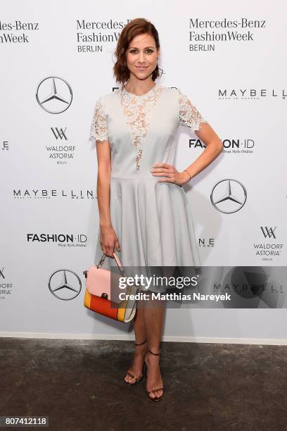 Katrin Hess attends the Ewa Herzog show during the Mercedes-Benz Fashion Week Berlin Spring/Summer 2018 at Kaufhaus Jandorf on July 4, 2017 in...