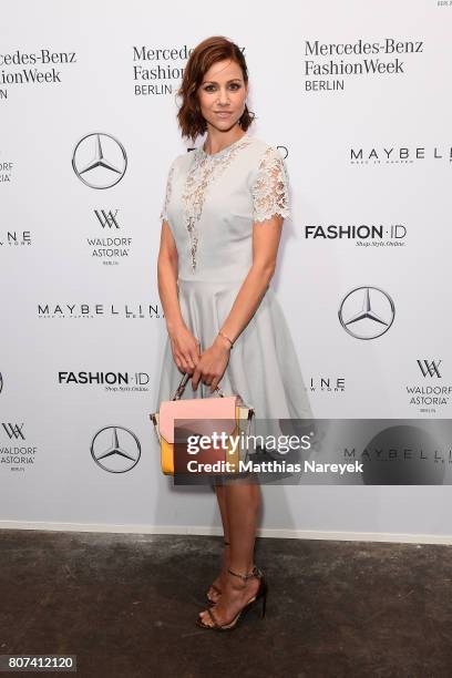 Katrin Hess attends the Ewa Herzog show during the Mercedes-Benz Fashion Week Berlin Spring/Summer 2018 at Kaufhaus Jandorf on July 4, 2017 in...