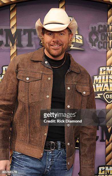 Musician Toby Keith attends the 2008 CMT Music Awards at Curb Event Center at Belmont University on April 14, 2008 in Nashville, Tennessee.