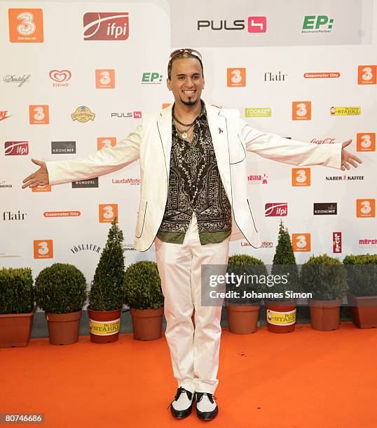 Austrian singer Eric Papilaya attends the Amadeus Austrian Music Award 2008 on April 18, 2008 in Vienna, Austria.