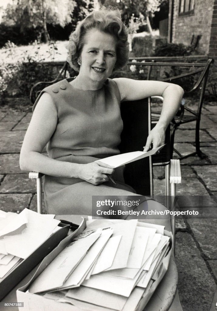 Politics Personalities. pic: 22nd June 1970. London, England. Margaret Thatcher, the Conservative Secretary of State for Education, the only woman of Edward Heath's cabinet. Margaret Thatcher, (born 1925) English Conservative politician, who in 1979 beca