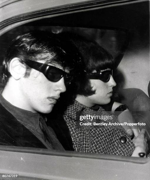 Chester, England, 22nd April 1966, David Smith brother in-law of Myra Hindley arrives by car at Chester court with his wife Maureen to give evidence...