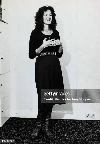 Personalities, Literature, pic: 1970, Australian feminist Germaine Greer, the author of the "Female Eunuch"