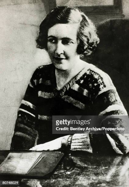 Literature, Personalities, pic: 1926, English crime writer Agatha Christie as a young woman, Agatha Christie,, the world's best known mystery writer,...