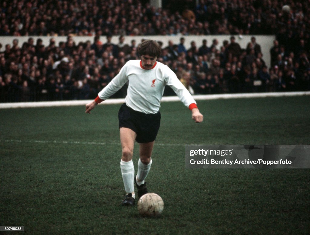 Sport Football. League Division One. Highbury, London, England. 28th November 1970. Arsenal v Liverpool. Liverpool's Steve Heighway.